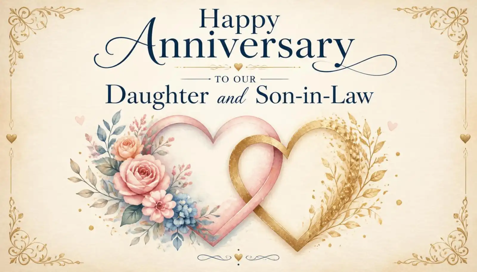 anniversary wishes for daughter and son in law