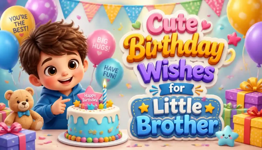 Cute Birthday Wishes for Little Brother