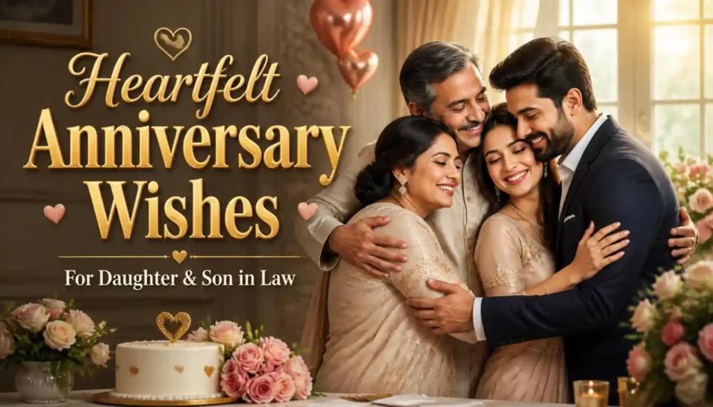 Heartfelt Anniversary Wishes for Daughter and Son in Law