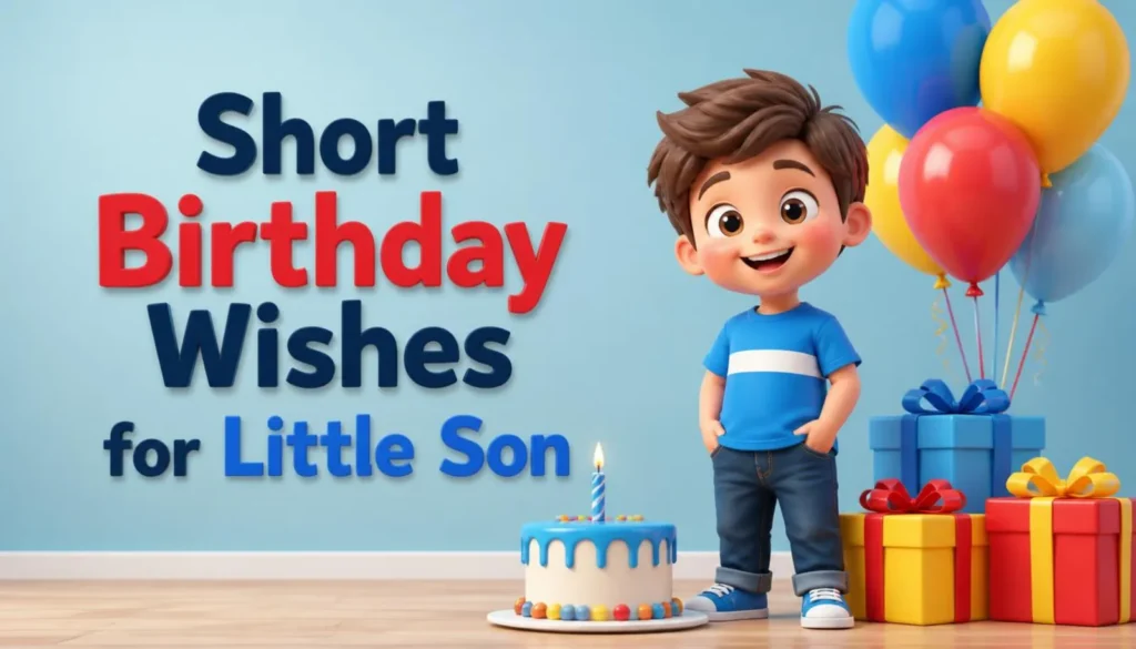 Short Birthday Wishes for Little Son