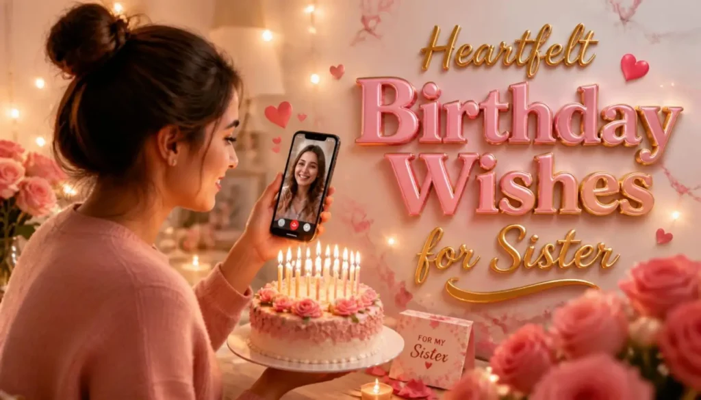 Heartfelt Long Distance Birthday Wishes for Sister